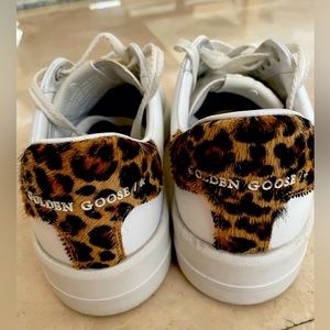 Golden Goose Pure Star with Leopard backing. Size 38. Well kept.